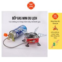 Bếp Gas Mini Dã Ngoại Xếp Gọn BG03 Dùng Bình Ga Mini Dây Nối Gas Dài An Toàn Có Kèm Túi Đựng