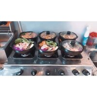 Bếp gas nấu mì cay, cơm niêu, bánh xèo, bếp gas 4,6,8 cửa hiệu ETON