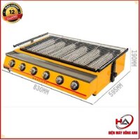 Bếp gas nướng hồng ngoại 6 trụ dài ETK333