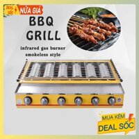 Bếp gas nướng thịt bbq, nướng hải sản, hàu cao cấp 6 đầu đốt ETON ET-K233