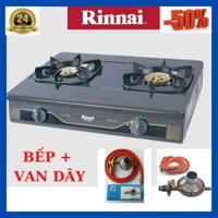 Bếp gas Rinnai RV-660G-mặt men,bếp ga an toàn, bền,đẹp,tiết kiệm gas,giá rẻ bảo hành 12 tháng