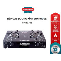 Bếp gas Sunhouse SHB3365-Chính Hãng trưng bày -tiết kiệm gas - đầu đốt bằng đồng - bảo hành 12 tháng