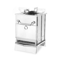 Bếp gỗ gấp ngoài trời Lò nướng mini BBQ cắm trại dã ngoại gấp bếp than nướng ngoài trời
