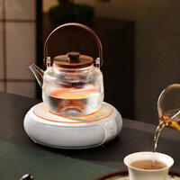 Bếp Gốm Điện Dụng Cụ Pha Trà, Bếp Từ Gia Dụng, Bình Thủy Tinh Pha Cà Phê Mini Đun Nhỏ, Giữ Nhiệt Im Lặng Cao Cấp