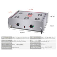 Bếp hấp dimsum 6 xửng, lò hấp disum 6 lỗ hấp bánh bao, xíu mại, há cảo