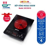 Bếp hồng ngoại 💥 𝗚𝗜𝗔́ 𝗦𝗔̣̂𝗣 𝗦𝗔̀𝗡 💥 Bếp Golsun GIC3501D (Tặng kèm vỉ nướng inox) BH 12 tháng CCHome GS018