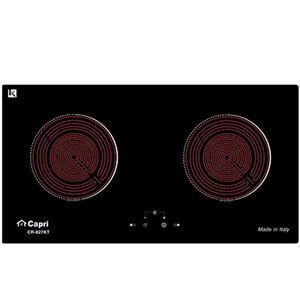 Bếp hồng ngoại âm 2 vùng nấu Capri CR-827KT