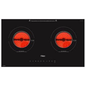 Bếp hồng ngoại âm 2 vùng nấu Kucy KIE-2268