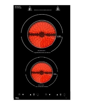 Bếp hồng ngoại âm 2 vùng nấu Kucy KE-1268 Domino
