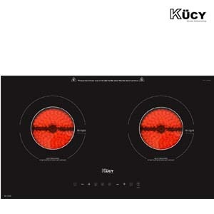 Bếp hồng ngoại âm 2 vùng nấu Kucy KIE-2268