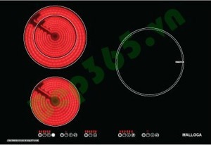 Bếp hồng ngoại âm 2 vùng nấu Malloca DZC-5083