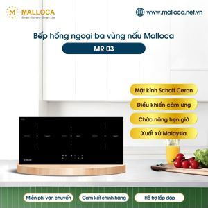 Bếp hồng ngoại âm 3 vùng nấu Malloca MR-03