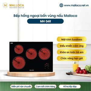 Bếp hồng ngoại âm 4 vùng nấu Malloca MH-04R