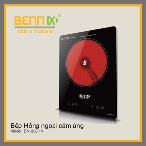 Bếp hồng ngoại dương 1 vùng nấu Bennix BN-388HN