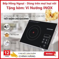 Bếp hồng ngoại, Bếp hồng ngoại Sunhouse SHD6017, Tặng kèm vỉ nướng INOX, Bảo hành 12 tháng, Không bức xạ nhiệt, An Toàn