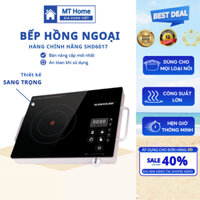 Bếp Hồng Ngoại Cảm Ứng SUNHOUSE SHD6017, Bếp Hồng Ngoại Đơn, Công Suất Lớn 3500W Mặt Kính Chịu Lực, Sử Dụng Mọi Loại Nồi