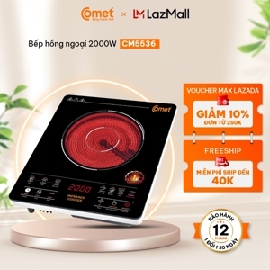 Bếp hồng ngoại dương 1 vùng nấu Comet CM5536