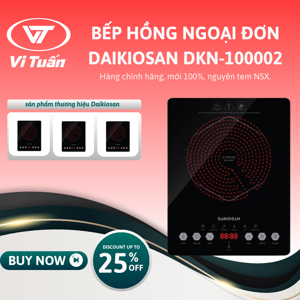 Bếp hồng ngoại dương 1 vùng nấu Daikiosan DKN-100002