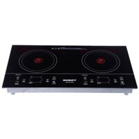 Bếp hồng ngoại đôi Sanaky SNK-201HGW ( Lắp âm và lắp dương - Hàng xã kho giá rẻ bảo hành chính hãng )