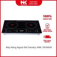 Bếp Hồng Ngoại Đôi Sanaky SNK-201HGW - Hàng Chính Hãng