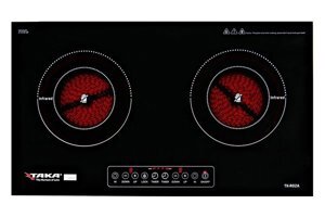 Bếp hồng ngoại âm 2 vùng nấu Taka TKR02A (TK-R02A) - 2 bếp, 4400W