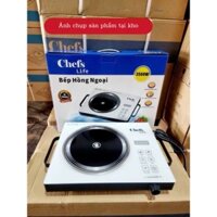 Bếp hồng ngoại đơn CHEFS LIFE mặt kính chịu nhiệt, Bếp hồng ngoại không kén nồi,điều khiển cảm ứng công suất 3500W
