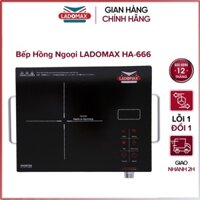 Bếp hồng ngoại đơn Ladomax HA-666 - Khung inox, Điều khiển cảm ứng - Hàng chính hãng