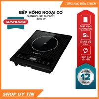 Bếp hồng ngoại đơn Sunhouse SHD6011, bếp hồng ngoại Sunhouse SHD6011, mặt bếp siêu bền