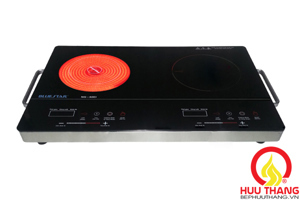 Bếp hồng ngoại dương 2 vùng nấu Bluestar NG-02IR