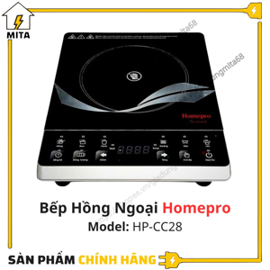Bếp hồng ngoại dương 1 vùng nấu Homepro HP-CC28