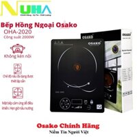 Bếp hồng ngoại không kén nồi 2000W mặt kính Ceramic Osako OHA-2020, bảo hành 12 tháng