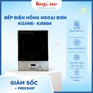 Bếp hồng ngoại dương 1 vùng nấu Kojine KJ 6005