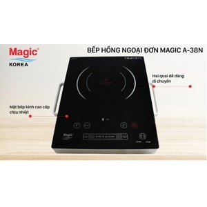 Bếp hồng ngoại dương 1 vùng nấu Magic Korea A38N