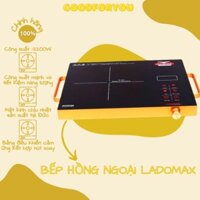 BẾP HỒNG NGOẠI MẶT KÍNH VIỀN VÀNG LADOMAX HA-666