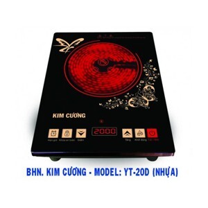 Bếp hồng ngoại dương 1 vùng nấu Kim Cương YT-20D