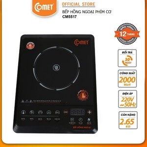 Bếp hồng ngoại dương 1 vùng nấu Comet CM5517
