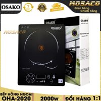 Bếp hồng ngoại Osako OHA-2020 công suất 2000w. Bếp điện, trang bị bảng điều khiển nút nhấn điện tử cùng màn hình- MOSACO