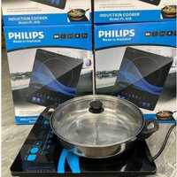 Bếp hồng ngoại PHILIPS tặng kèm NỒI LẨU với công suất 2200W tiết kiệm điện được làm từ chất liệu vỏ thép không gỉ