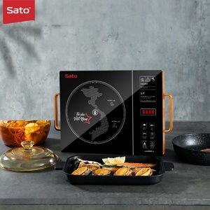 Bếp hồng ngoại dương 1 vùng nấu Sato HN011N