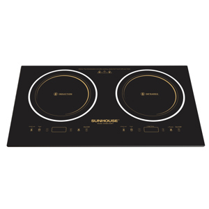 Bếp hồng ngoại âm 2 vùng nấu Sunhouse SHB9103MT