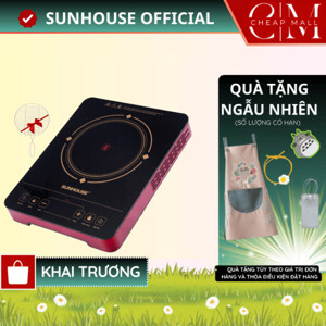 Bếp hồng ngoại dương 1 vùng nấu Sunhouse SHD6014