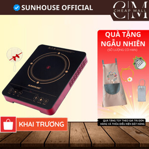 Bếp hồng ngoại dương 1 vùng nấu Sunhouse SHD6014