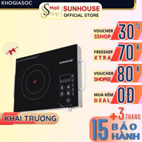 Bếp hồng ngoại Sunhouse SHD6011/SHD6017 cảm ứng Chính hãng, bêp điện đơn không kén nồi thay bếp ga trong nhà bếp - SSHOP