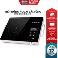 Bếp hồng ngoại Sunhouse SHD6017 cảm ứng, Hàng chính hãng, Tặng kèm vỉ nướng
