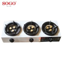 Bếp khè gas 3 lò bán công nghiệp SOGO GT-208S3-3DD