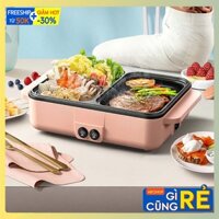 Bếp Lẩu Nướng 2 IN 1 - Bếp Nướng Đa Năng Không Khói