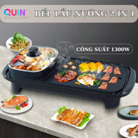 Bếp Lẩu Nướng 2 Trong 1 Cao Cấp, Công Suất 1300W Truyền Nhiệt Nhanh, Chống Dính Siêu Tốt X628