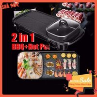 Bếp lẩu nướng 2 trong 1 chống dính cao cấp