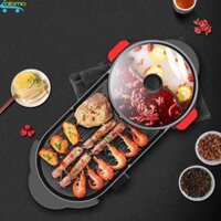 Bếp lẩu nướng BBQ 2 dây nguồn riêng Unika G867 Cao Cấp Dùng Cho 7,8 Người Ăn