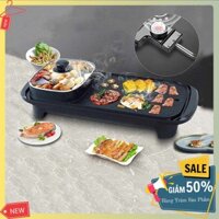 Bếp lẩu nướng BBQ đa năng 2 in 1 gia đình 6 người ăn